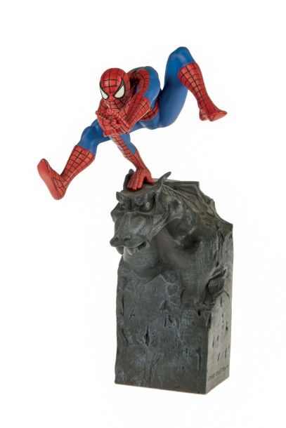 null Attakus "Spiderman" par Bombyx, résine. Certificat 91/8888. H : 28 cm.