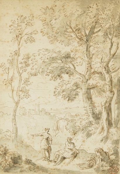 Andrea LOCATELLI (1695-1741) Andrea LOCATELLI (1695-1741)

Paysage animé

Plume,...