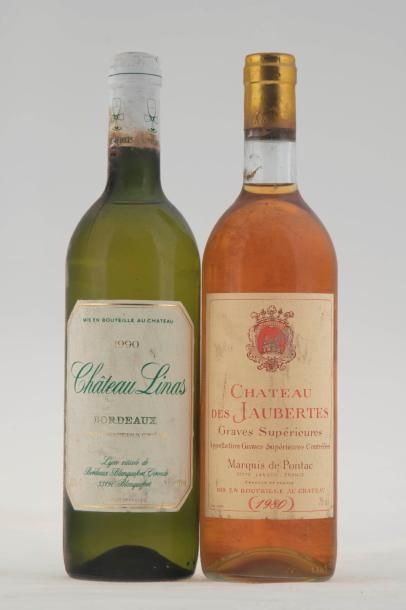 null 7 B CHATEAU LINAS Blanc (HE ou mieux ; ETH à ELA ; CA + SCA) BORDEAUX 1990

2...