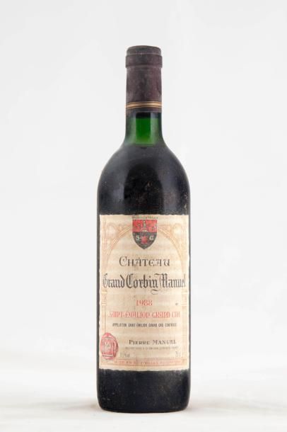 null 6 B CHATEAU GRAND CORBIN MANUEL (HE ; ETH) SAINT EMILION GRAND CRU 1988

2 B...