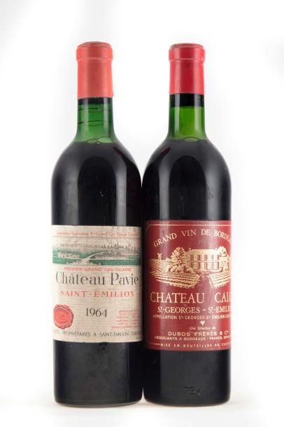 null Un lot comprenant :

1 Château Pavie 1964 Premier Grand cru classé Saint Emilion...