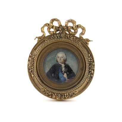 null ECOLE FRANCAISE DU XVIIIe
Miniature ronde
Portrait d'homme dans un cadre en...