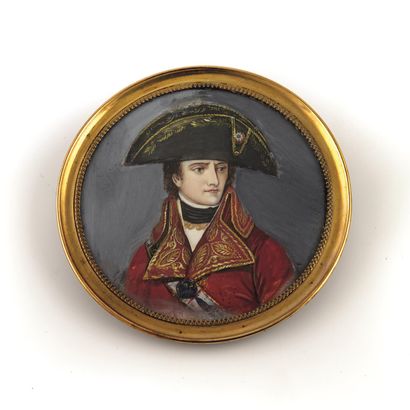null Miniature
Portrait de Bonaparte.
Epoque XIXe
H. : 8 cm.