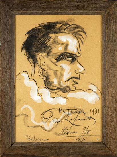 Pierre LE TRIVIDIC (1898-1960) Portrait d'homme...