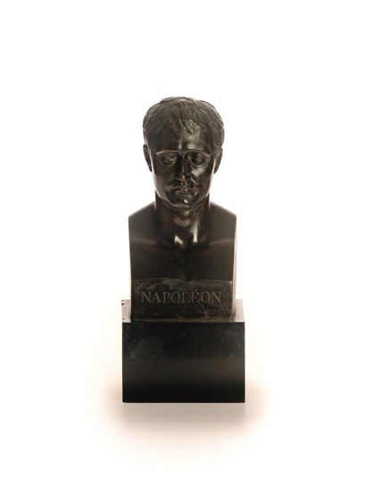 Buste de l'empereur Napoléon en bronze à...