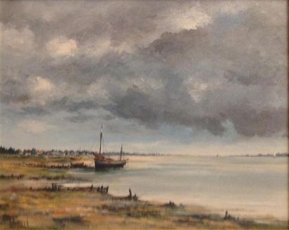 GIRRARD GIRRARD (1958-2012)
La Baie de Somme
Huile sur toile
32 x 40 cm