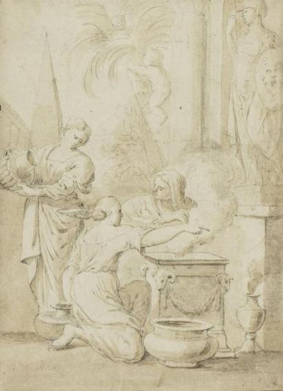ECOLE ITALIENNE du XVIIème siècle, entourage de Ciro FERRI (1634-1689)
