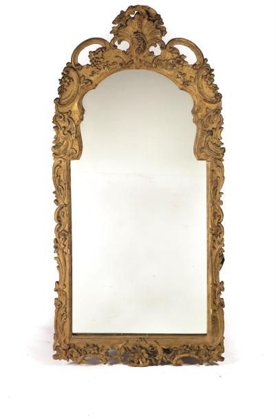 Grand miroir en bois doré Grand miroir en bois doré

Epoque XVIIIe
165 x 80 cm