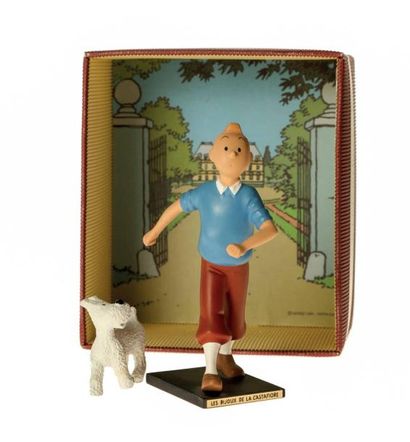 LEBLOND-DELIENNE Leblon-Delienne "Tintin les Bijoux de la Castafiore", boîte diorama,...