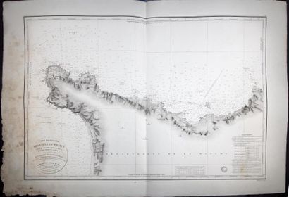 Carte ancienne Lot de 7 cartes particulières des côtes de France (levées par Beautemps-...