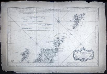 Carte ancienne Carte réduite des Iles britanniques en cinq feuilles (complet) - Retirage...