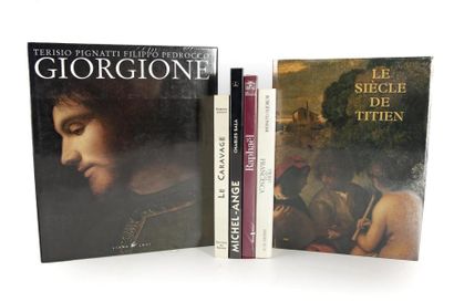 Lot de 6 livres d'art dont : - Giorgione...