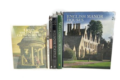null Lot de 6 livres dont :
- English Cottage Interiors par Hugh Lander Ed. Cassel...