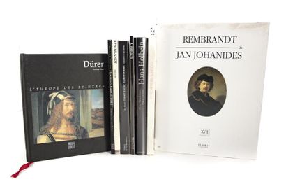 LIVRES D'ART Lot de 8 livres d'art dont : - Durër ED. Philippe Lebaud - Hans Holbein...