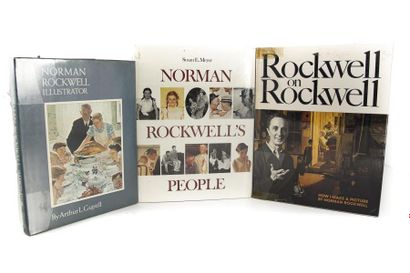 LIVRES MORDERNES Lot de 3 livres dont : - Norman Rockwell illustrator by Arthur L....