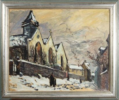 Léonard BORDES Léonard BORDES (1898-1969) Ancienne Eglise Saint Nicaise (avant l'incendie...