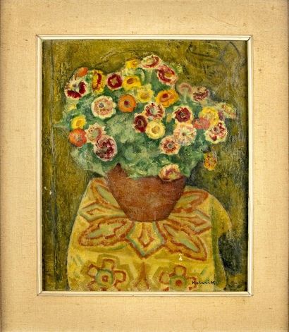 Arthur Kolnik Arthur KOLNIK (1890-1972) Bouquet de fleurs Huile sur toile signé en...