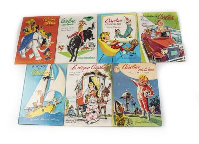 BANDES DESSINEES CAROLINE Lot de 7 bandes dessinées CAROLINE, par Pierre Probst aux...