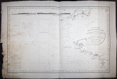Carte ancienne Lot de 7 cartes particulières des côtes de France (levées par Beautemps-...