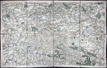 Carte ancienne 2 éléments de la carte de CASSINI (Séguin, géog. du Roi, sculpsit...