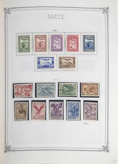 null Importante collection de timbres présentée en 11 albums Yvert & Telliez comprenant...