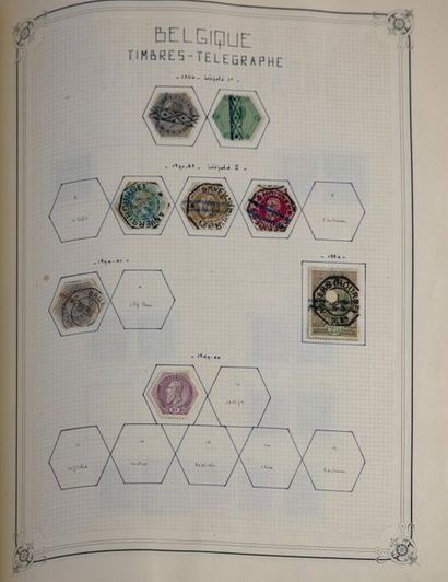 null Importante collection de timbres présentée en 11 albums Yvert & Telliez comprenant...