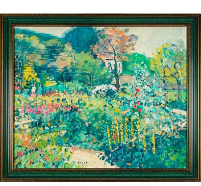 null Pierre GODET (1940)
Le Jardin de Giverny
Huile sur toile signée en bas au centre
58...