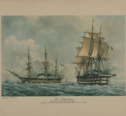 GRAVURE MARINE Paire de gravures marine

"Vaisseau Le Napoléon" & "Frégate La Didon"

18...