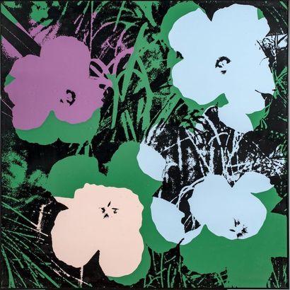 WARHOL Andy WARHOL
SUNDAY B. MORNING (4 fleurs )
Estamples-multiples en couleurs
91,5...