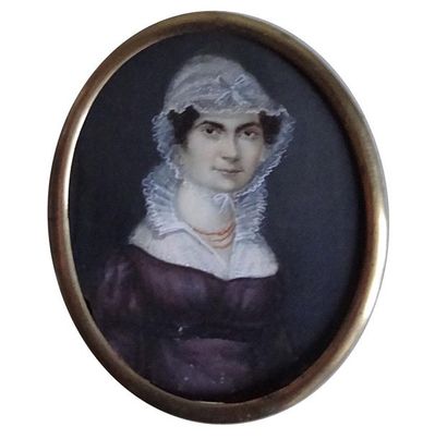 null École FRANCAISE vers 1820

Femme au bonnet de dentelle

Miniature sur ivoire...