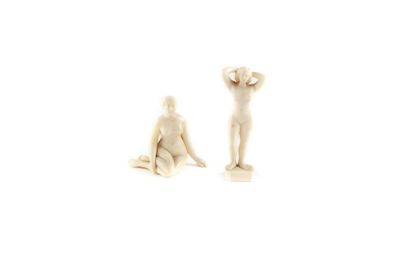 null 2 petites sculptures en ivoire représentant des nus féminins
Premier tiers du...