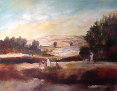 null Pierre GAUTIEZ (1922-2006)
L'Oasis de Gafsa
Huile sur toile
80 x 100 cm