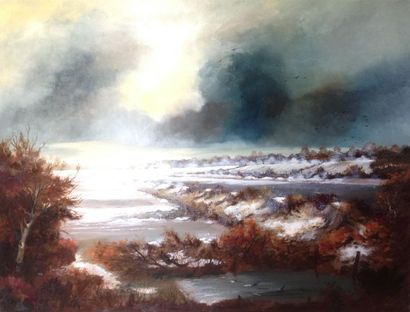null Pierre GAUTIEZ (1922-2006)
Paysage d'hiver en Normandie
Huile sur toile
89 x...