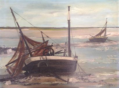 null Pierre GAUTIEZ (1922-2006)
Baie de la Somme
Huile sur isorel
54 x 72 cm