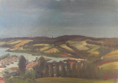 null Pierre GAUTIEZ (1922-2006)
Rivière de l' Yonne
Huile sur toile
38 x 55 cm