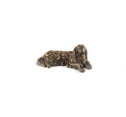 null Encrier chien en bronze
L.: 15 cm