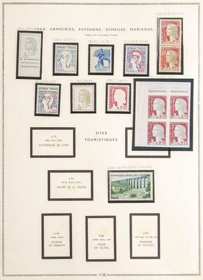 FRANCE Collection 1960-1968 comprenant les...