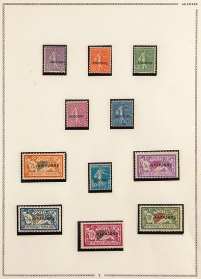 null ANDORRE
Collection en un volume période 1931-2006
Postes, PA et taxes
Collection...