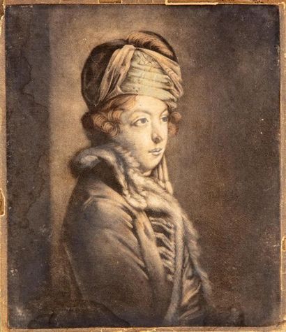 null ÉCOLE FRANCAISE du début du XIXe
Portrait de jeune militaire
Dessin au crayon...