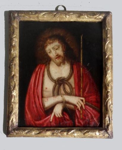 null ÉCOLE FRANCAISE du XVIIe
Ecce Homo - le Christ aux liens
Huile sur cuivre
17...