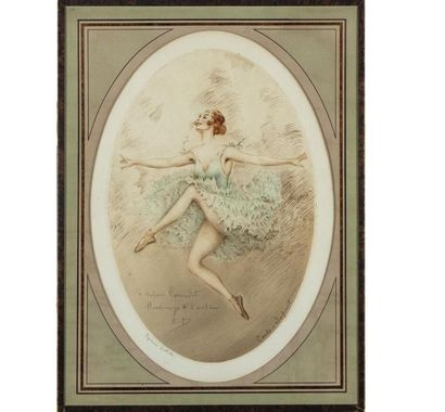 null Charles Dupont, dit CARLE-DUPONT (1872-?)
Danseuses
Deux gravures en couleurs...