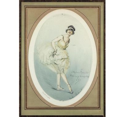 null Charles Dupont, dit CARLE-DUPONT (1872-?)
Danseuses
Deux gravures en couleurs...