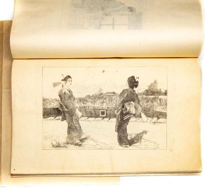 null Georges BIGOT(1860-1927) 
Album «»croquis japonais»» contenant 29 gravures publiées...