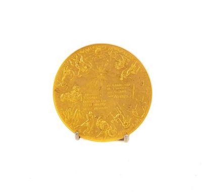 Monnaie de Paris MONNAIE de PARIS
Médaille en bronze doré à sujet de poèmes et dictons...