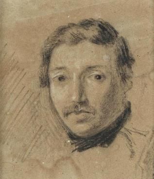 FÉLIX ZIEM ATTRIBUÉ À Félix ZIEM attribué à 
Portrait d'homme à la moustache (autoportrait...