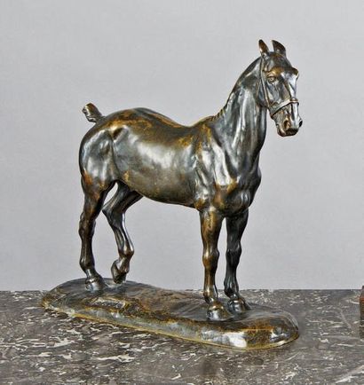 Gaston d'Illiers (1876-1952) Jack Epreuve en bronze à patine brune signée et intitulée...