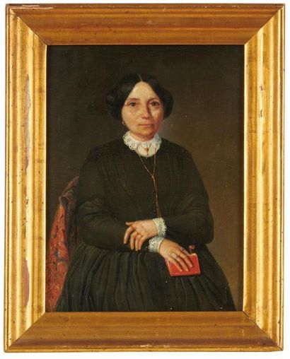 ECOLE FRANCAISE du XIXe siècle 
Portrait...