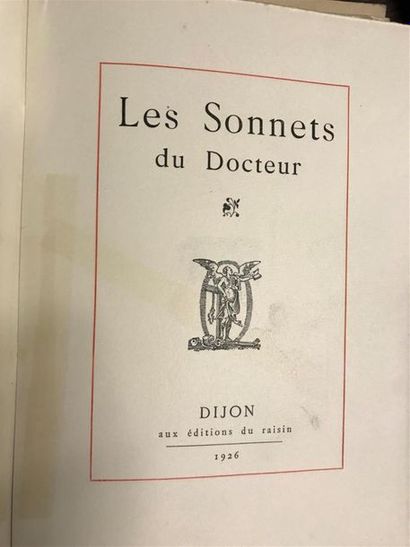 null ENSEMBLE de deux ouvrages sur la médecine : 
- Docteur CAMUSET, Les sonnets...