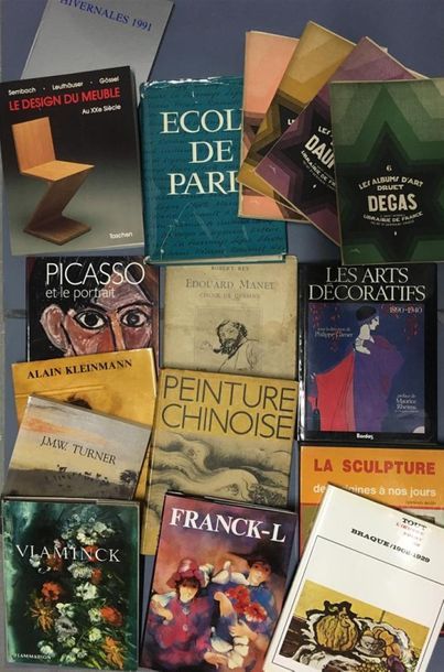 null Ensemble de livres d'Art brochés et revues sur Vlaminck, Franck-L, Braque, Turner,...