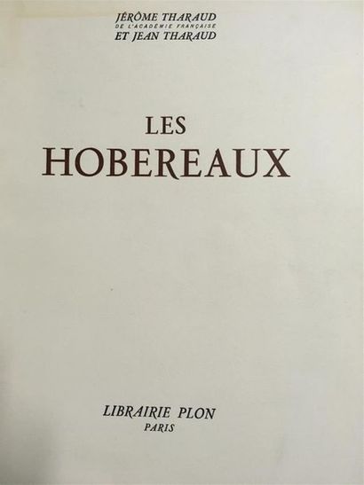 null Jerôme THARAUD, Les Hobereaux. Éditions librairie Plon, Paris, 1943. Exemplaire...